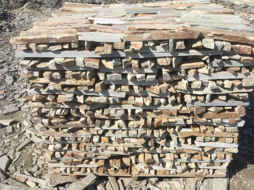 Горбушка златолит золотистый для облицовки купить в Кыштыме